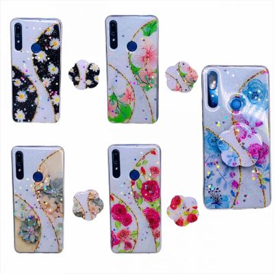 Лот: 22147907. Фото: 1. ЧЕХОЛ ДЛЯ HONOR 8A FLOWER+ПОПСОКЕТ. Чехлы, бамперы