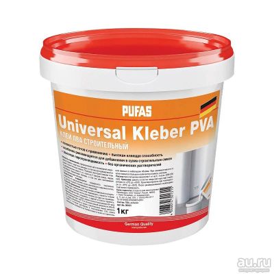 Лот: 14527055. Фото: 1. Pufas Клей ПВА Строительный Универсальный... Клеи, герметики, пена монтажная, клейкие ленты