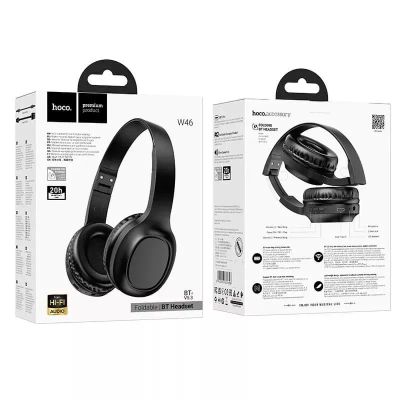 Лот: 25796791. Фото: 1. BT Гарнитура HOCO W46 (Black). Наушники, гарнитуры