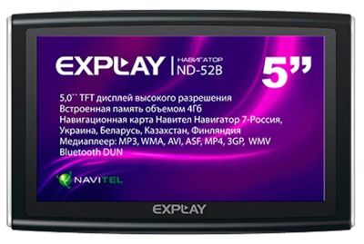Лот: 5501497. Фото: 1. GPS Навигатор Explay ND-52B [5... GPS-навигаторы