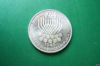 Лот: 18278808. Фото: 1. Германия ФРГ 5 марок 1974 г. 25... Германия и Австрия