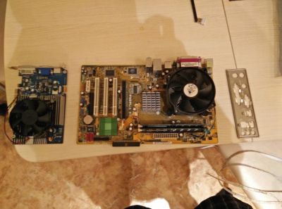Лот: 5247934. Фото: 1. p4 630, P5gpl-x se, ddr 400 2X512... Компьютеры в сборе