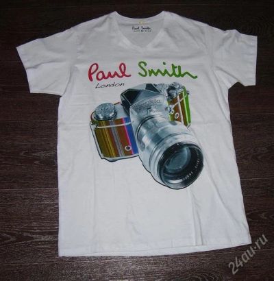 Лот: 1585916. Фото: 1. Футболка Paul Smith London Летняя... Футболки, поло