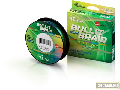Лот: 13029187. Фото: 1. Леска плетеная Bullit Braid "Multi... Леска, блесны, крючки, мормышки