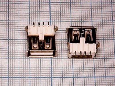 Лот: 12286978. Фото: 1. Разъём USB №040 ver.2.0 female. Разъёмы