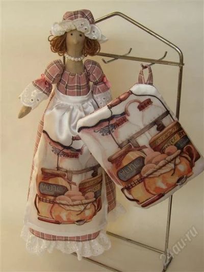Лот: 2489458. Фото: 1. Кукла Тильда "Кукла-пакетница". Авторские куклы, игрушки, поделки
