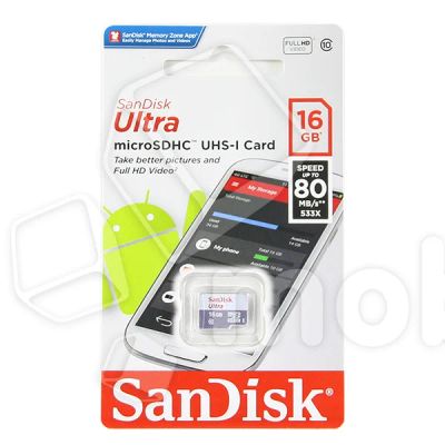 Лот: 18913182. Фото: 1. Карта памяти MicroSDHC 16GB Class... Карты памяти