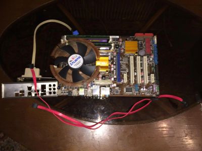 Лот: 3787347. Фото: 1. Продам рабочий комплект - Мать... Материнские платы