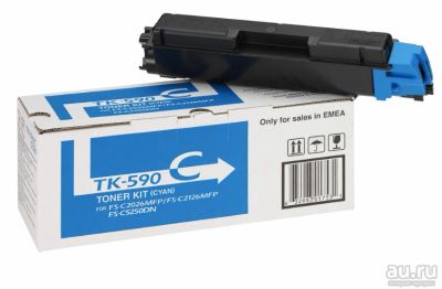Лот: 13116220. Фото: 1. Тонер-картридж Kyocera TK-590C... Картриджи, расходные материалы