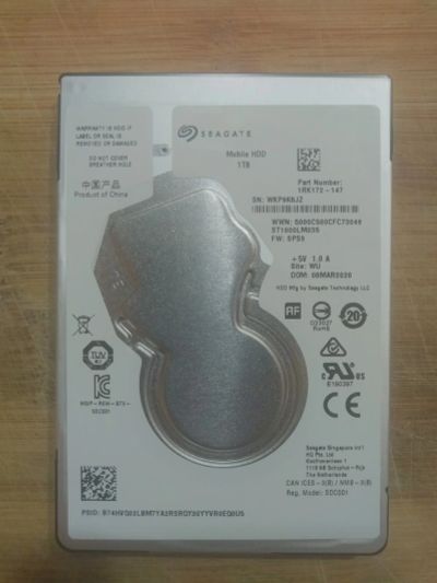 Лот: 17945019. Фото: 1. Жёсткий диск Seagate HDD 2.5... Жёсткие диски (HDD)