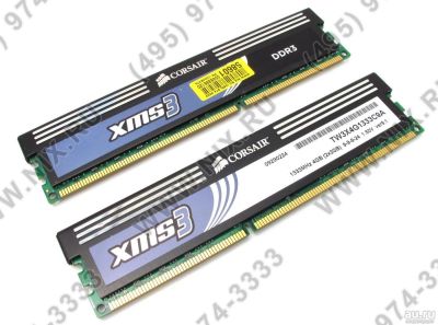 Лот: 8375081. Фото: 1. Corsair XMS3 TW3X4G1333C9A DDR3... Оперативная память