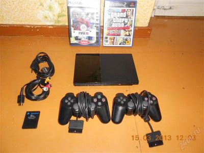 Лот: 2609068. Фото: 1. Продам PlayStation 2+карта памяти... Игровые приставки, консоли