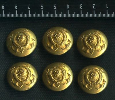 Лот: 16338735. Фото: 1. пуговицы Адмиральские,латунные... Обмундирование