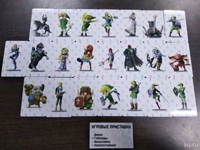 Лот: 16801432. Фото: 1. Набор карточки Amiibo 22шт Zelda... Аксессуары для игровых приставок, консолей, геймпады