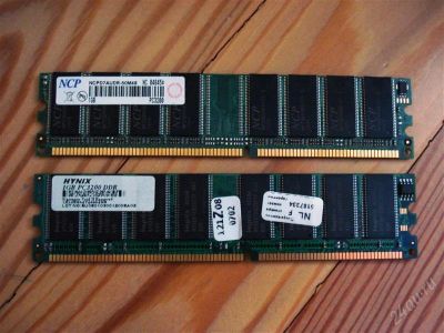 Лот: 2297179. Фото: 1. Оперативка DDR1 1Gb x 2 шт. Оперативная память
