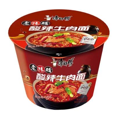 Лот: 20533707. Фото: 1. Лапша Kangshifu остро-кислая говядина... Другое (продукты)