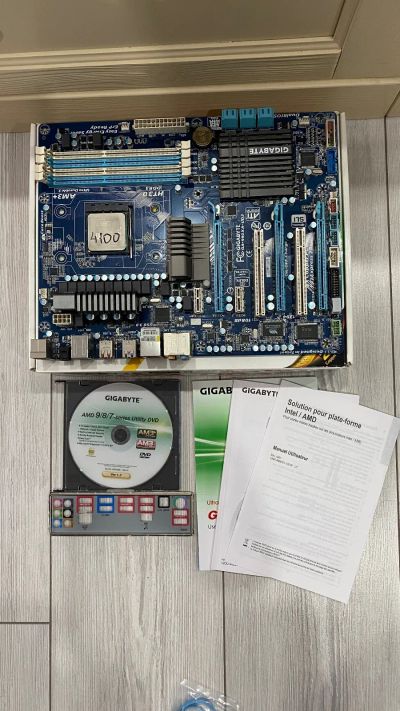 Лот: 20023316. Фото: 1. Gigabyte 990xa-ud3 + amd fx4100... Компьютеры в сборе