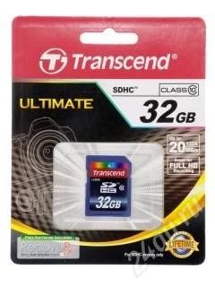 Лот: 1965629. Фото: 1. 32 гигабайта transcend class 10... Карты памяти
