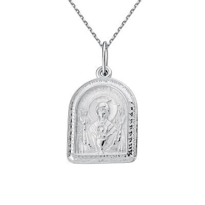 Лот: 23845082. Фото: 1. Серебряная подвеска Икона. Другое (ювелирные изделия, бижутерия, часы)