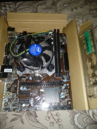 Лот: 16991595. Фото: 1. Материнская плата MSI H110M PRO-VD... Комплекты запчастей