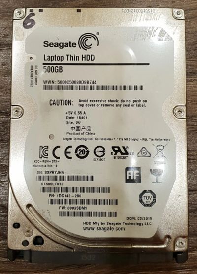 Лот: 12668481. Фото: 1. Жесткий диск для ноутбука HDD... Жёсткие диски (HDD)