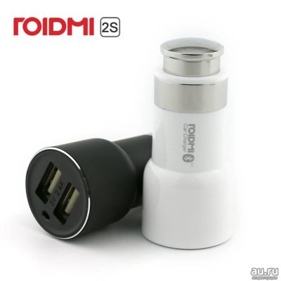 Лот: 10138359. Фото: 1. FM-трансмиттер Xiaomi Roidmi 2S... Зарядные устройства, блоки питания, адаптеры сетевые для смартфонов