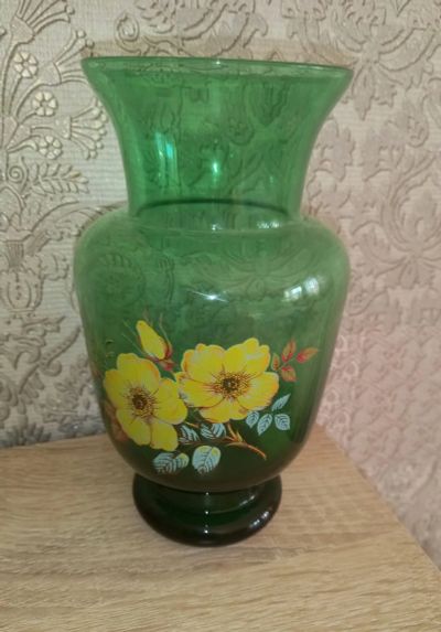 Лот: 17625253. Фото: 1. Вазочка ваза стекло старинная. Предметы интерьера и быта