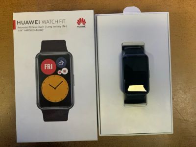 Лот: 18203984. Фото: 1. Смарт часы Huawei warch fit black... Смарт-часы, фитнес-браслеты, аксессуары