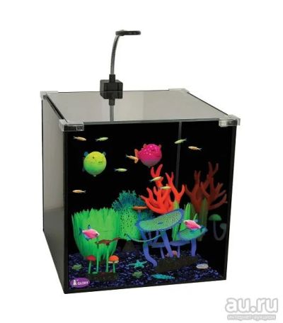 Лот: 12744766. Фото: 1. Аквариум GLOXY Glow Set 27 л. Аквариумы, террариумы