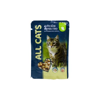 Лот: 10398966. Фото: 1. Корм All Cats Для Кошек Кролик... Корма