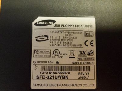 Лот: 7134553. Фото: 1. Внешний привод Samsung Usb Floppy... Приводы CD, DVD, BR, FDD