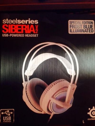 Лот: 4591587. Фото: 1. SteelSeries Siberia v2 Frost Blue. Наушники, гарнитуры