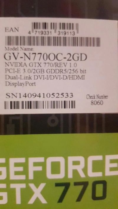 Лот: 7105753. Фото: 1. видеокарта Gigabite GeForce GTX... Видеокарты
