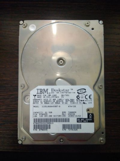 Лот: 14761300. Фото: 1. Жесткие диски (HDD) / 3.5 / IDE... Жёсткие диски (HDD)