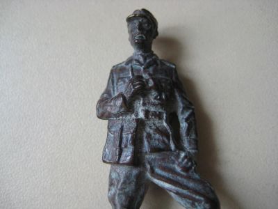 Лот: 9619728. Фото: 1. Бронзовая статуэтка Немецкого... Другое (военная атрибутика)