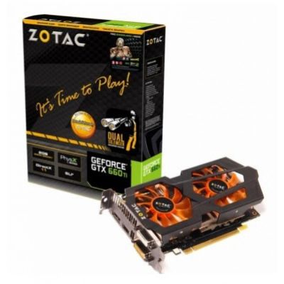 Лот: 4828785. Фото: 1. 2Gb ZOTAC GTX 660 Ti Полный комплект... Видеокарты