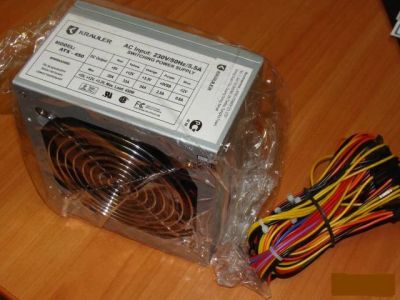Лот: 6933794. Фото: 1. Krauler 450w 20+4 pin пин\ 3 molex... Корпуса, блоки питания