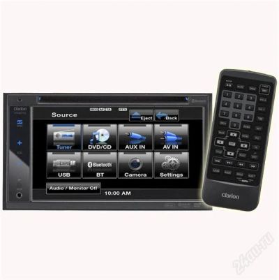 Лот: 1809300. Фото: 1. Clarion VX401E_ 2DIN мультимедийная... Автомагнитолы