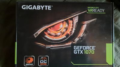 Лот: 23233581. Фото: 1. Видеокарта Gigabyte gtx 1070. Видеокарты
