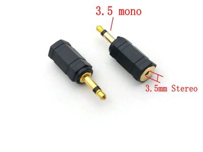 Лот: 25342552. Фото: 1. Переходник jack 3,5 mm mono в... Шнуры, кабели, разъёмы