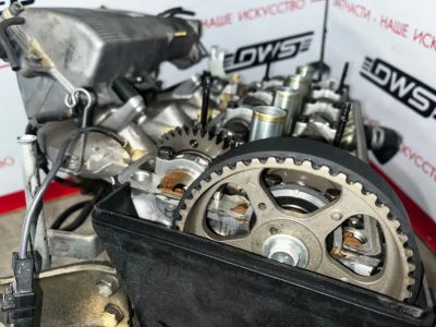 Лот: 19006309. Фото: 1. Двигатель Toyota Sprinter Carib... Двигатель и элементы двигателя
