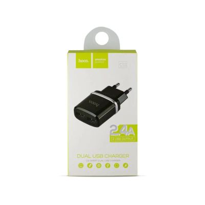 Лот: 14775217. Фото: 1. СЗУ HOCO C12 Smart Dual USB Charger... Дата-кабели, переходники