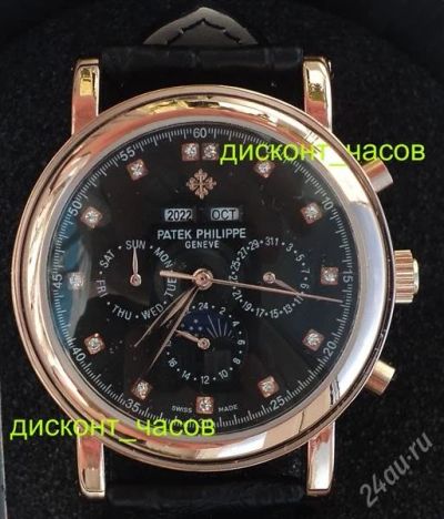 Лот: 1863048. Фото: 1. Patek Philippe Geneve. Черные... Другие наручные часы