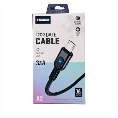 Лот: 22146236. Фото: 1. КАБЕЛЬ JELLICO A2 microUSB 3.1A... Дата-кабели, переходники