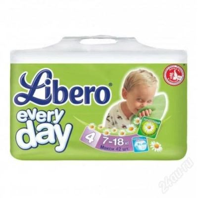 Лот: 2706675. Фото: 1. Подгузники LIBERO EVERYDAY 4... Детская гигиена