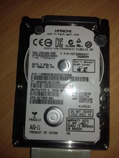 Лот: 11541436. Фото: 1. hdd hitachi. Жёсткие диски (HDD)