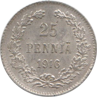 Лот: 19201888. Фото: 1. 25 пенни 1916 г. Россия. Россия до 1917 года