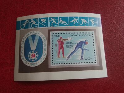 Лот: 20234612. Фото: 1. 1982 г, V зимняя Спартакиада народов... Марки