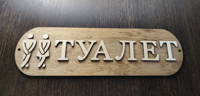 Лот: 20507462. Фото: 1. Табличка для туалета. Аксессуары для ванной
