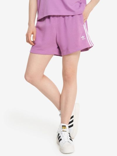 Лот: 24589441. Фото: 1. Шорты женские adidas, Фиолетовый. Шорты